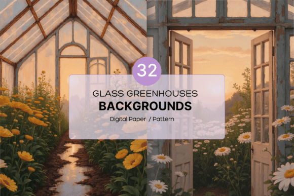 Download Sunlit Greenhouse Background Pack - Background Collection