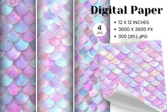 Download Mermaid Scales Pattern Background - Background Collection