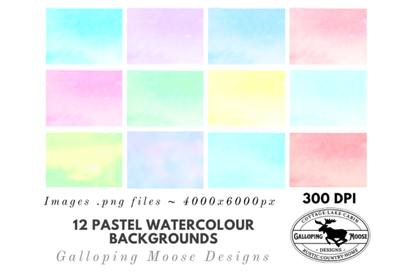 Download Pastel Watercolour Digital Backgrounds - Background Collection