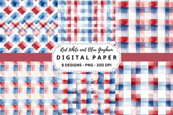 Download Red White and Blue Gingham Background - Background Collection