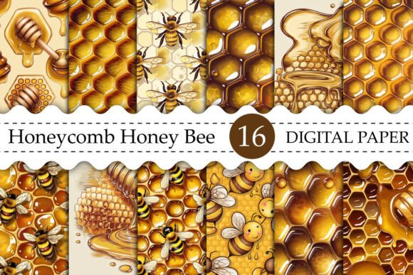 Download Honeycomb Honey Bee Background Seamless - Background Collection