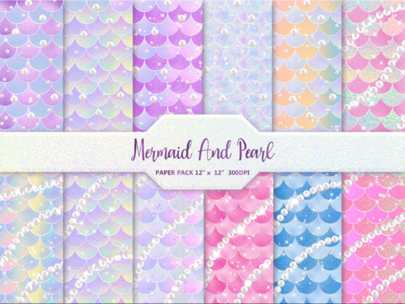 Download Mermaid and Pearls Background - Background Collection