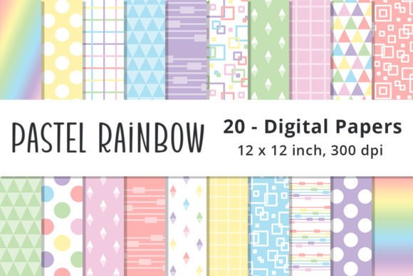 Download Pastel Rainbow Color Background Patterns - Background Collection