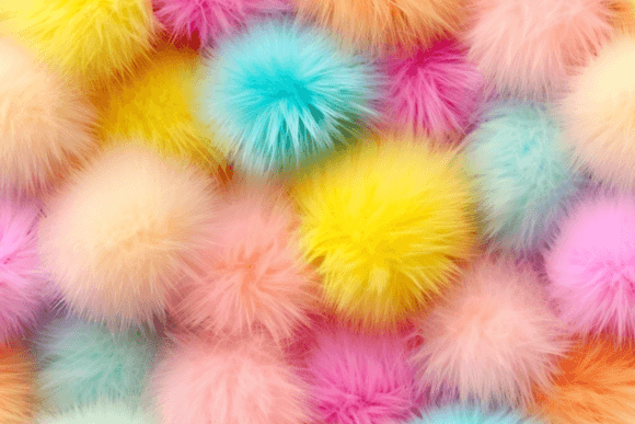 Download Colorful Pastel Pompoms Background Free - Background Collection