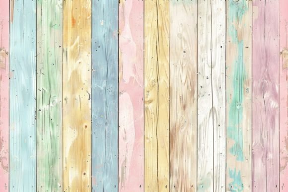 Download Pastel Colored Wooden Plank Background - Background Collection
