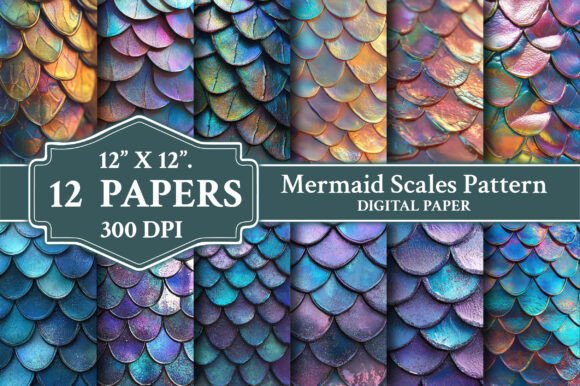 Download Mermaid Scales Pattern Backgrounds - Background Collection
