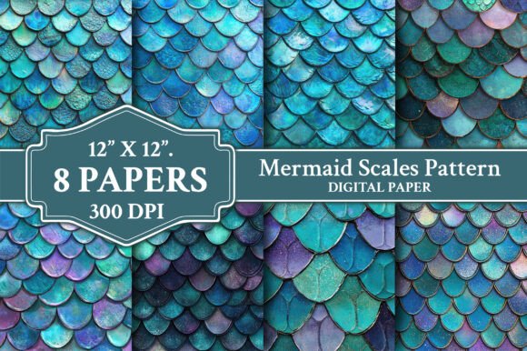 Download Mermaid Scales Pattern Backgrounds - Background Collection