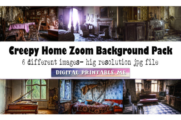 Download Creepy Home, Zoom Background Pack, 6 Pic - Background Collection
