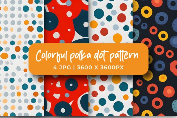 Download Colorful Polka Dots Pattern Background - Background Collection