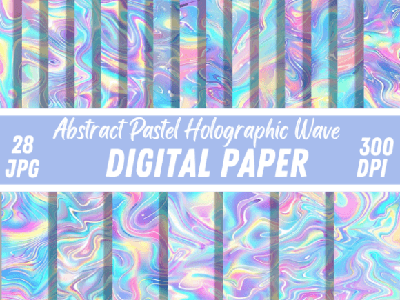 Download Abstract Pastel Holographic Backgrounds - Background Collection