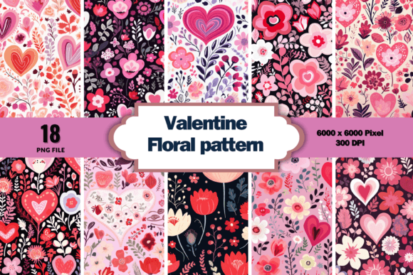 Download Valentine Floral Pattern Background - Background Collection