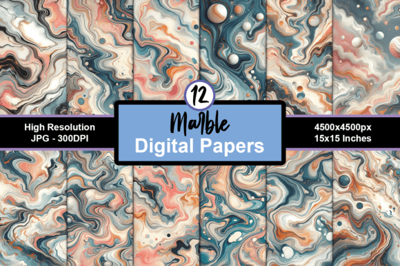 Download Marble Digital Paper Background Pack JPG - Background Collection
