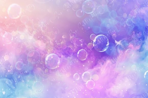 Download Colorful Pastel Background with Bubbles - Background Collection