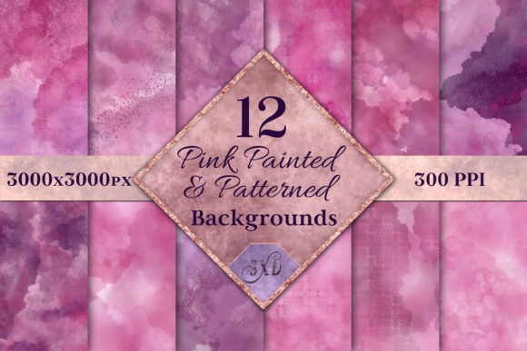 Download Pink Painted and Patterned Backgrounds - Background Collection