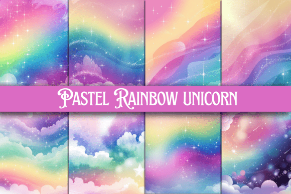 Download Pastel Rainbow Unicorn Background - Background Collection