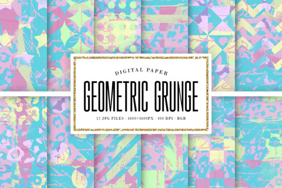 Download Pastel Geometric Grunge Backgrounds - Background Collection