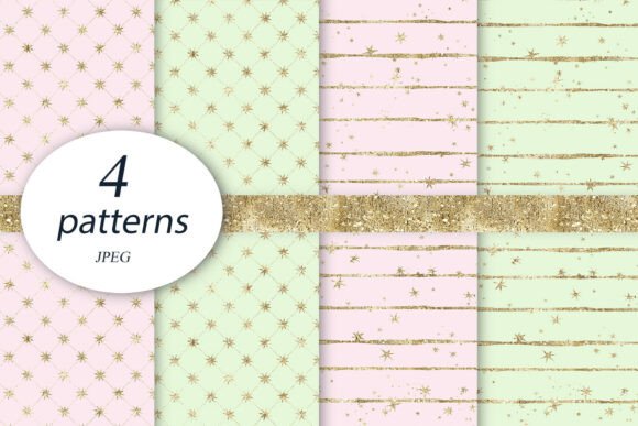 Download Pink Gold Star Princess Paper Background - Background Collection