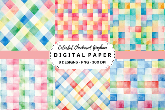 Download Colorful Checkered Gingham Background - Background Collection