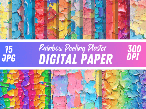 Download Rainbow Peeling Plasters Backgrounds - Background Collection
